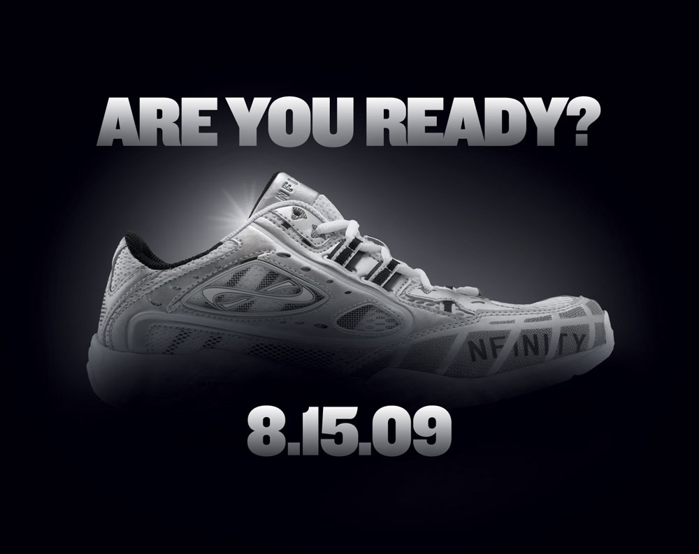 Progressively revealed design to coincide with the launch of a new volleyball shoe. This design was displayed as part of the official launch at the National Junior Olympics in 2010.
