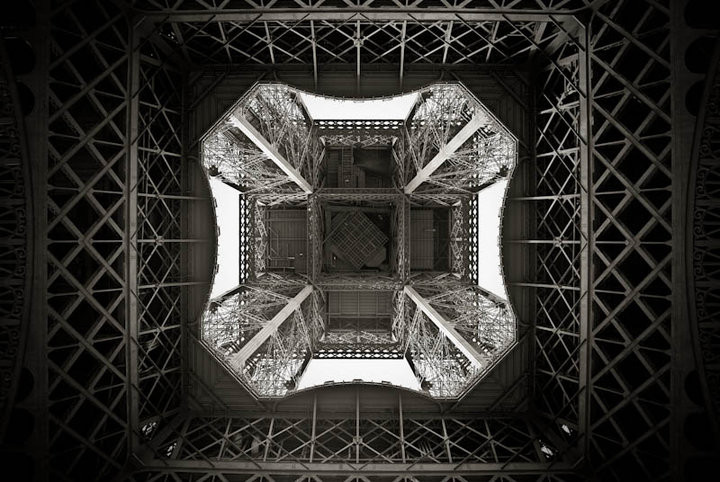 Eiffel Tower from Below, Paris (2008)