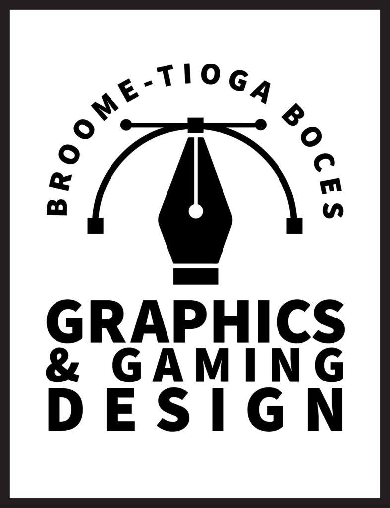 Logo for the Graphics & Gaming Design class at Broome-Tioga BOCES