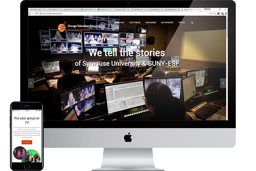 Web design and development for the Orange Television Network.
